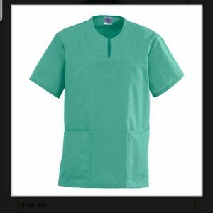 2MEDLINE  Ladies Keyhole Neck Scrub Tops Jade Size L BRAND NEW